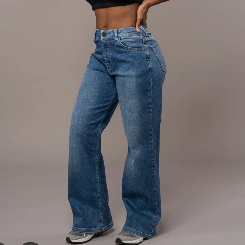 Fitjeans Baggy Jeans - Azure Blue, size Small